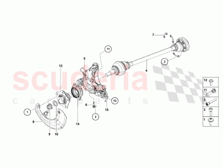 Photo of SOPORTE DE CUBO TRASERO DERECHO…