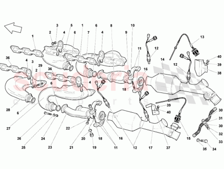 Photo of CONJUNTO CATALIZADOR DELANTERO DERECHO…