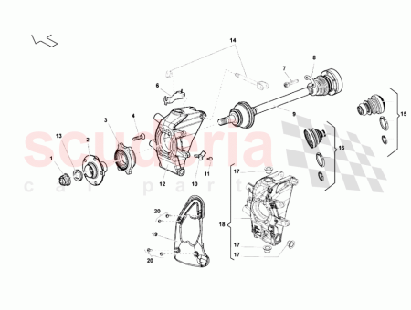 Photo of SOPORTE DE CUBO TRASERO DERECHO…