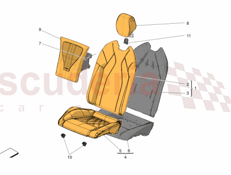 Photo of CUBIERTA DEL RESPALDO DEL ASIENTO TRASERO DERECHO…