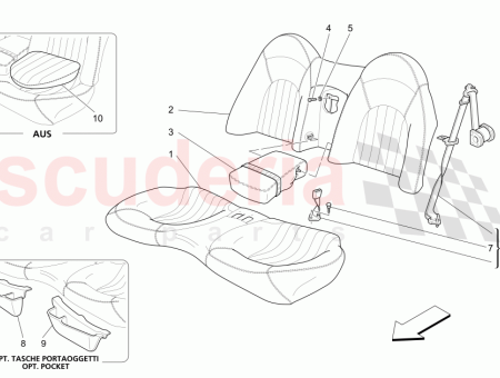 Photo of CONJUNTO DEL COJ N DEL ASIENTO TRASERO PLATA…