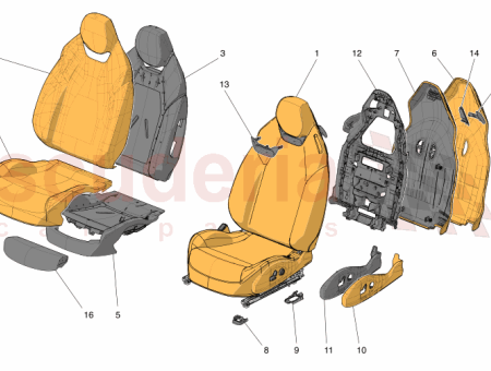 Photo of CONJUNTO DE ASIENTO DELANTERO IZQUIERDO…