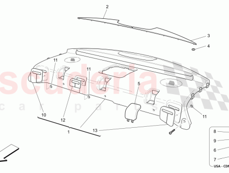 Photo of MOLDURA CENTRAL TRASERA DEL CINTUR N DE SEGURIDAD…