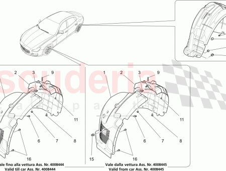 Photo of PROTECTOR DEL PASO DE RUEDA DELANTERO DERECHO LADO…