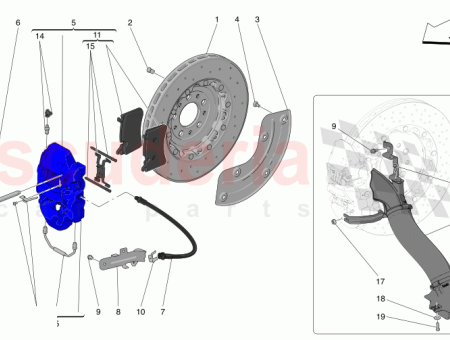 Photo of CONDUCTO DE AIRE DEL FRENO TRASERO IZQUIERDO…