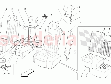 Photo of FORRO DEL COJ N TRASERO DERECHO PAQUETE DE…