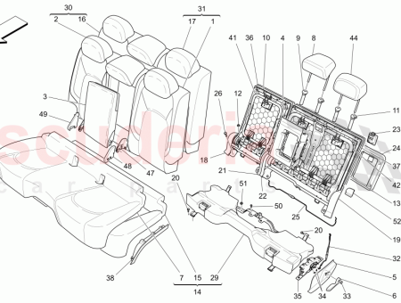 Photo of REPOSACABEZAS LATERAL TRASERO COMPLETO ZEGNA EDITION INTERIORS ROJO…
