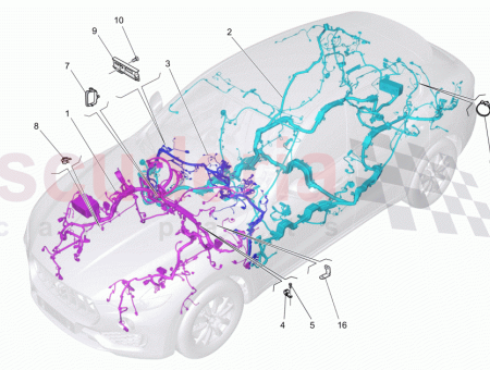 Photo of MAZO DE CABLES TRASERO SISTEMA DE SONIDO B…