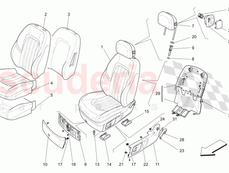 Photo of CONJUNTO ASIENTO DELANTERO IZQUIERDO 8 V AS PARA…