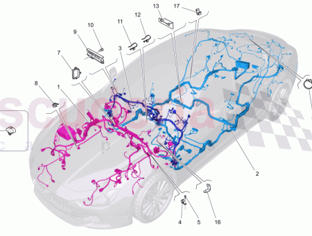Photo of MAZO DE CABLES TRASERO EQUIPO DE SONIDO B…