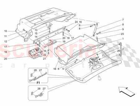 Photo of PERSIANA PARA GUANTERA COMPLETA AZUL MEDIO MEDIUM BLUE…