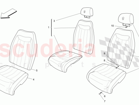 Photo of CONJUNTO DEL ASIENTO TRASERO DERECHO FORRO DE CUERO…