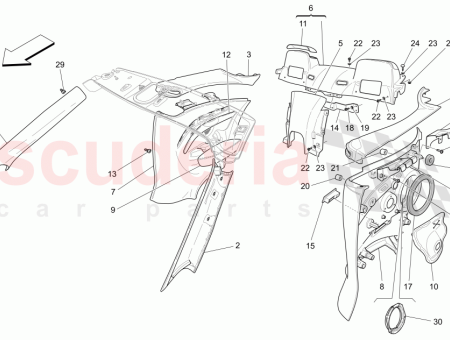 Photo of REVESTIMIENTO LATERAL TRASERO IZQUIERDO COMPLETO AZUL PROFONDITA PROFONDITA…