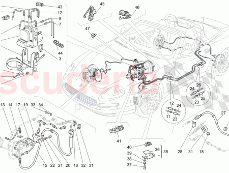Photo of PINZA TRASERA IZQUIERDA TUBO DE FRENO INTERMEDIO…