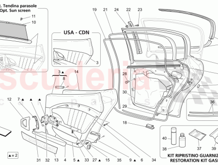 Photo of CONJUNTO DEL PANEL DE LA PUERTA TRASERA DERECHA…