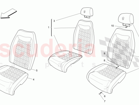 Photo of CONJUNTO DEL ASIENTO TRASERO DERECHO…