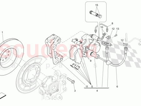 Photo of CONJUNTO DE LA PINZA TRASERA IZQUIERDA PINZAS DE…