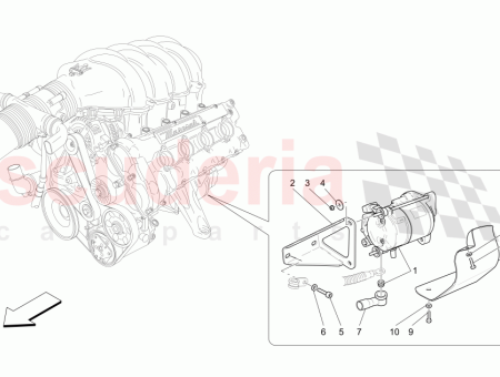 Photo of LADO IZQUIERDO BAJO EL ESCUDO DEL MOTOR…