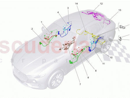 Photo of MAZO DE CABLES DE LA PUERTA DELANTERA DERECHA…