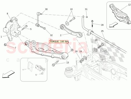 Photo of CONJUNTO DE SOPORTE DE BUJE TRASERO DERECHO…