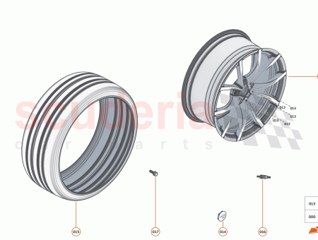 Photo of ASSY TYRE PIRELLI CORSA 235 35 19 FR…