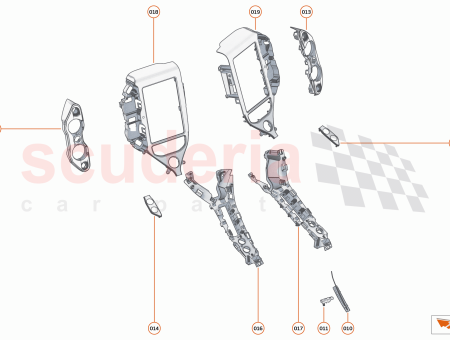 Photo of FACE PLATE UPPER LHD FRONT CARBON…