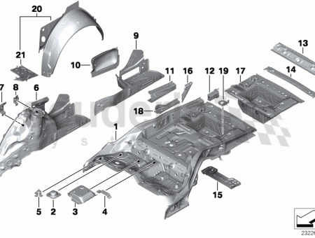 Photo of SOPORTE ASIENTO TRASERO INTERIOR TRASERO IZQUIERDO 41 11…