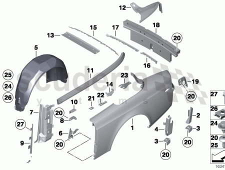 Photo of TAPA PASO DE RUEDA TRASERO DERECHO 51 11…