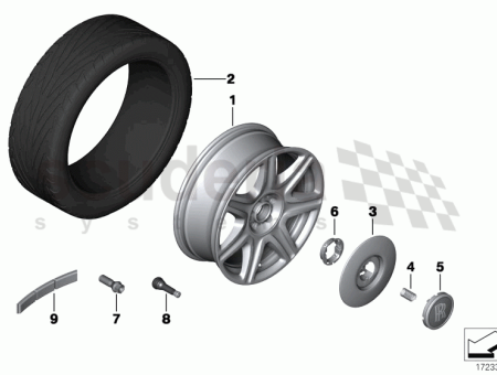 Photo of RUEDA DE DISCO ALEACI N LIGERA BICOLOR 36…