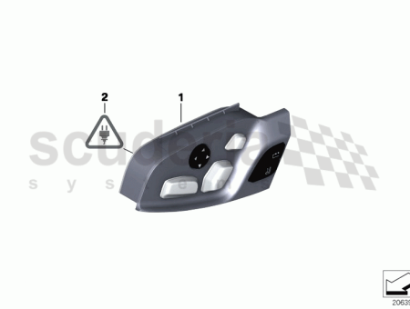 Photo of INTERRUPTOR DE REGULACI N DEL ASIENTO IZQUIERDA 61…