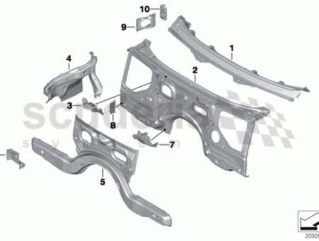 Photo of PIEZA PERFILADA PORTAEQUIPAJES MAMPARA IZQUIERDA 41 13…