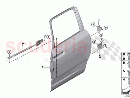 Photo of BISAGRA PUERTA TRASERA INFERIOR DERECHA…