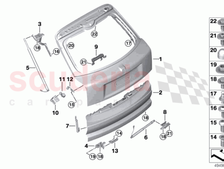 Photo of Combination oval head screw with journal…