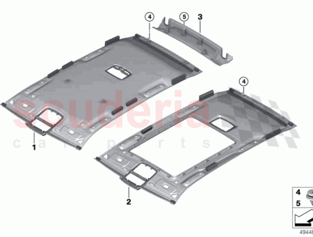 Photo of STARLIGHT HEADLINER FRONT UNPERFORATED…
