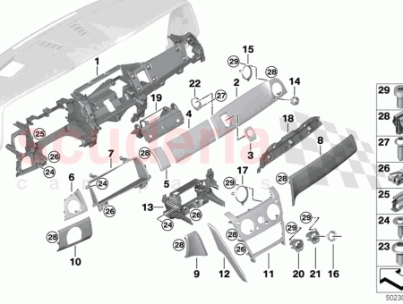 Photo of EMBELLECEDOR EXTERIOR DEL PANEL DE INSTRUMENTOS DEL CONDUCTOR…