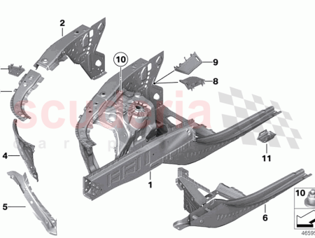 Photo of Holder diagonal strut engine support 41 00…