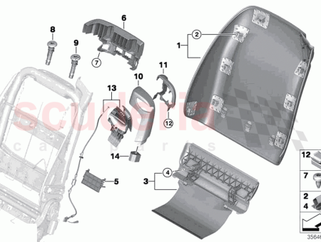 Photo of SOPORTE SECCI N SUPERIOR DEL RESPALDO DERECHA…