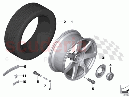 Photo of LLANTA DE ALEACI N LIGERA FORJADA PLATA…