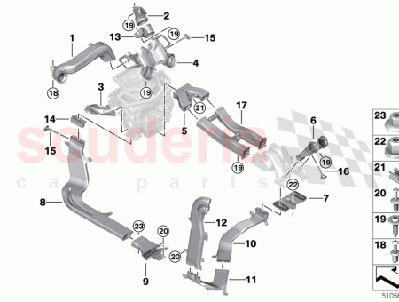 Photo of CONDUCTO DE AIRE PILAR B INTERIOR IZQUIERDO…