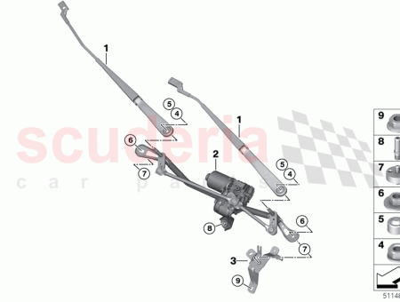 Photo of VARILLAJE SISTEMA DE LIMPIAPARABRISAS CON MOTOR 61 61…