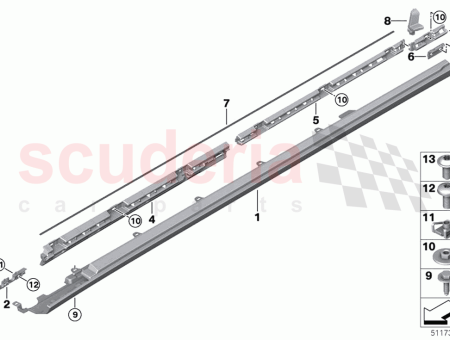 Photo of TIRA DE RETENCION UMBRAL LATERAL MEDIO TRASERO IZQUIERDO…