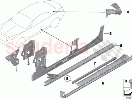 Photo of MIEMBRO LATERAL DEL BASTIDOR INTERIOR DERECHO…
