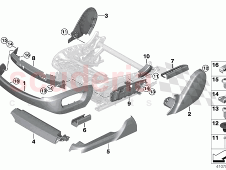 Photo of TAPIZADO ASIENTO DELANTERO IZQUIERDO…