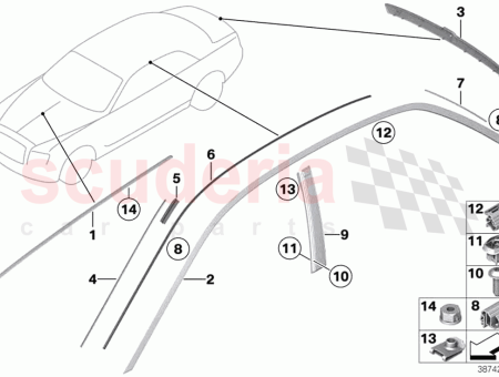 Photo of LIST N EMBELLECEDOR TAPA DEL MALETERO PUERTA TRASERA…