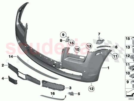 Photo of REJILLA DEL PARACHOQUES DELANTERA DERECHA…