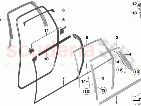 Photo of GU A DE LA VENTANA PUERTA TRASERA DERECHA…