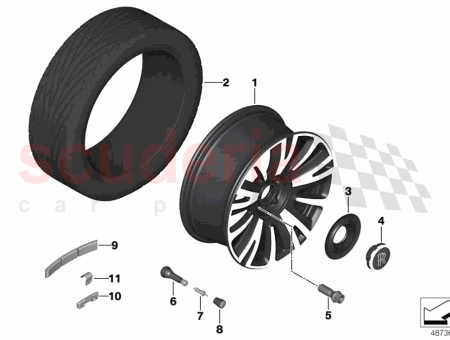 Photo of LLANTA DE ALEACI N LIGERA PULIDA…