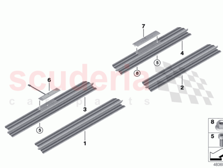 Photo of TIRA DE CUBIERTA ENTRADA TRASERA IZQUIERDA…