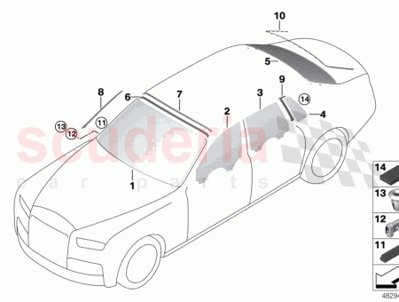 Photo of VENTANILLA LATERAL PUERTA TRASERA IZQUIERDA…