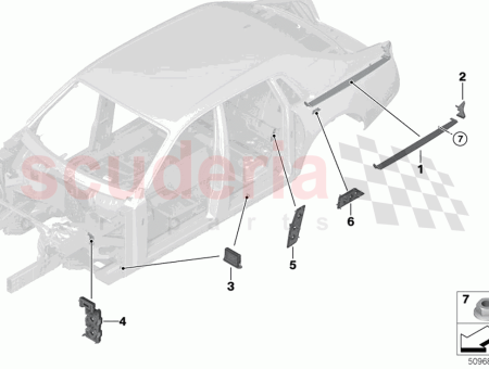 Photo of PIEZA PERFILADA LATERAL TRASERO DERECHO 41 00…